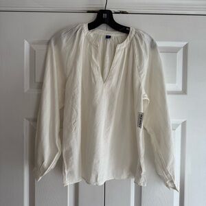 Old Navy Women's White Blouse